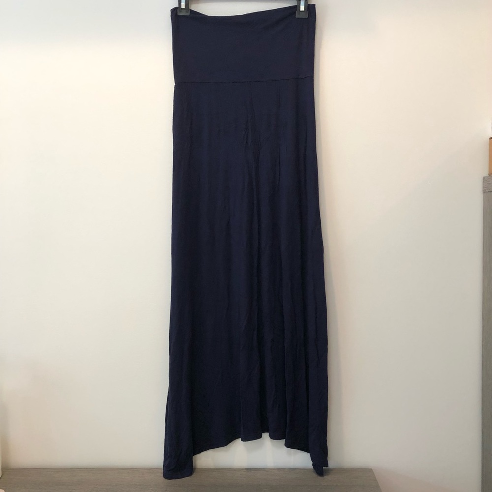 Navy maxi skirt